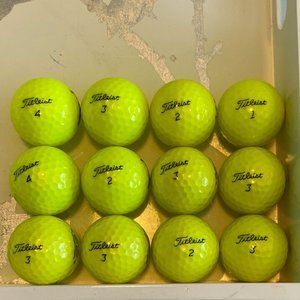 12 Used Titleist Tour Soft & Tour Speed Golf Balls